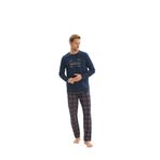 Erkek Uzun Kol Lacivert Pijama Takım C1T2N5O9 LACİVERT XL