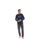 Erkek Uzun Kol Lacivert Pijama Takım C1T2N5O9 LACİVERT XXL