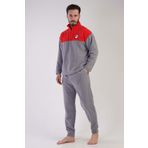 Erkek Uzun Kol Polar Gri Pijama Takım C2T8N1O303 GRİ XL