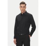 Erkek Uzun Kollu Klasik Kesim Gömlek - Siyah - XL - Black