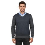 Erkek V Yaka Triko Kazak Çelik Örgü Regular Kalıp BGL-ST04838