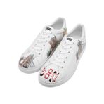 Erkek Vegan Deri Beyaz Sneakers - It's the Time for London Tasarım
