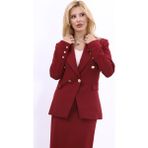 Erkek Yaka Çapraz Ceket-Bordo - 52