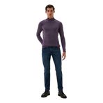 Erkek Yarım Balıkçı Boğazlı Triko Mürdümmelanj Slim Fit Pamuklu Sık Örme Kazak NCS JEANS 3005 MÜRDÜMMELANJ S