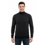 Erkek Yarım Balıkçı Kazak Çelik Örgü Regular Kalıp 5206B BGL-ST04853