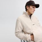 Erkek Yarim Fermuarli Sweatshirt - Soho - 02S-Bej - XL