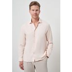 Erkek Yavruağzı Slim Fit İtalyan Yaka Gömlek