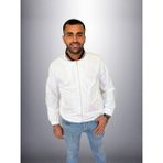 Erkek Yazlık Mont - Beyaz - XL