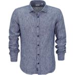 Erkek Yazlık Slim Fitt Uzun Kol Gömlek 2431 BGL-ST04755 - İndigo