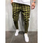Erkek Yeşil Ekose Jogger Pantolon - 29