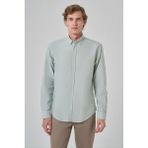 Erkek Yeşil Pamuk Trend Dynamic Fit Gömlek - XL