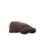 Erkek Yün Şapka Heritage Kışlık Kasket Flat Cap-Koyu Kahve