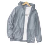 Erkekler Hoodie Güneş Koruyucu Ceket, Hafif Gömlek Uzun Kollu Güneş Geçirmez Soğutma Yaz Balıkları Yürüyüş Egzersizi İçin Nefes Alabaç Kumaş (XL)