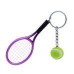 Erkekler Için Tenis Hediyeleri Araba Dekoru Mini Tenis Raketi Basketbol Anahtarlık Tenis Raketi Anahtarlık Spor Severlere Hediyeler Komik Anahtarlık Mor Sırt Çantası Özlemek Süs