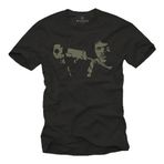 Erkekler için vintage kült tişört PULP FICTION siyah beden XXXXL