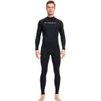 Erkekler Wetsuit Tek Parça Geri Fermuarlı Dalış Mayo Hızlı Kurutma Uzun Kollu Su Sporları için Sörf Takım Elbise