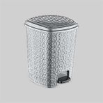 Erkoç Poly Time Rattan Çöp Kovası Pedallı 22 Lt - Küçük