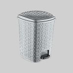 Erkoç Poly Time Rattan Çöp Kovası Pedallı 6 Lt - Küçük