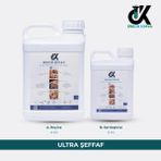 Erkon Kimya Ultra Şeffaf Tek Döküm Epoksi Reçine 6 kg UV Dirençli Kolay Zımpara Set