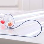 Erksolhome Şeffaf 1,4 mm En: 80 cm Kalın Pvc Masa Örtüsü Koruyucu - 80 x 190 cm