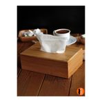 ERKUGO Bambu Peçetelik, 17 cm Masaüstü Peçete Kutusu, Bambu Kağıt Mendil Kutusu Kahverengi 170 x 120