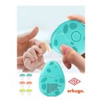 ERKUGO Dinozor Yumurtası Bebek Tırnak Törpüsü, Tse Ve Ce Belgeli Çocuk Pilli Tırnak Kesme, MAVİ