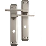 Erkul Alüminyum Inox Wc Kapı Kolu, Tuvalet & Banyo Kapısı Kolu, Yönsüz Montajlı Mekanizma, (480-02-WC-IN)