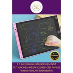 ERKUT ONLİNE Premium LCD Ekranlı Kalemli Dijital Çizim Tableti Yazı Tahtası Boyama Resim Akıllı Tablet 8,5 Inç