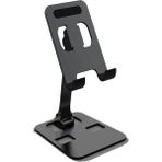 Ermer Metal Telefon ve Tablet Standı Açı ve Yükseklik Ayarlı Stant Ayarlanabilir Alüminyum Tasarım - Siyah