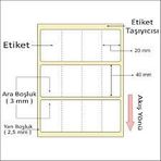 ERMET TERMAL ETIKET RULOSU 40X20 YYN 4 SIRA 4000LI