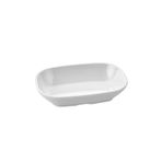 Ermiya 17 Cm Melamin Tabak, Lokanta Tarzı Meze Büyük Kayık Kare Çerezlik 6 Adet 8692442547698
