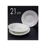 Ermiya 202305052320 12 Adet Melamin Çukur Yemek Tabağı 21 Cm Ev Lokanta Tabldot Tipi Porsiyon Sulu Yemek Haşlama Kabı