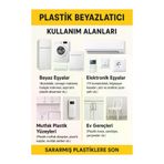 Ermiya 869865588136 500 Ml Hg Çamaşır Bulaşık Kurutma Makinesi Buzdolabı Plastik Parlatıcı Endustriyel+Eldiven+Fırça