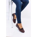 ERN SHOES Kadın Tam Ortopedik İçi Hakiki Deri Anne Ayakkabısı - 00Bordo