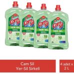 Ernet Camsil Yer-Sil Sirkeli 2 Lt x 4 Adet - Yeşil