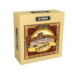 Ernie Ball Earthwood Light 80/20 Bronz Akustik Gitar Telleri Amazon Özel 4'lü Paket - 11-52 Kalınlık