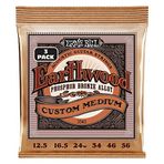Ernie Ball Earthwood Özel Orta Akustik Gitar Telleri, Fosfor Bronz, 3'lü Paket, Ölçü 12.5-56