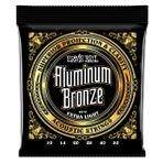 Ernie Ball Ekstra Hafif Alüminyum Bronz Akustik Gitar Telleri, Ölçü 10-50