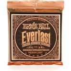 Ernie Ball Everlast Orta Hafif Kaplamalı Fosfor Bronz Akustik Gitar Telleri, Ölçü 12-54 - Renkli