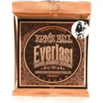 Ernie Ball Everlast Orta Kaplama Fosfor Bronz Akustik Gitar Telleri, Ölçü 13-56 - Renkli
