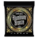 Ernie Ball Hafif Alüminyum Bronz Akustik Gitar Telleri, ölçü 11-52
