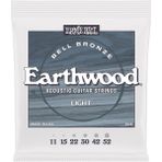 Ernie Ball Hafif Earthwood Bell Bronz Akustik Gitar Telleri 11-52 - Renkli