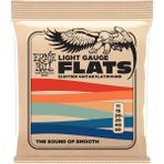 Ernie Ball Hafif Paslanmaz Çelik Flatwound Elektro Gitar Telleri - 11-50 Ölçek - Renkli