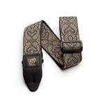 Ernie Ball Jacquard Weave Gitar Askısı Kalıbı: Gold Black Paisley