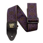 Ernie Ball Jacquard Weave Gitar Askısı Mor Desenli Desen