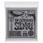 Ernie Ball P02628 Slinky 9 Telli Nikel Yara Elektro Gitar Telleri, Ölçü 9-105