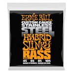 Ernie Ball P02843 Hibrit Slinky Paslanmaz Çelik Elektrik Bas Telleri, Ölçü 45-105