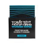 Ernie Ball P04276 Wonder Wipes Fretboard Klavye Temizleme Mendili (6'lı Paket)