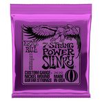 Ernie Ball Power Slinky 7 Telli Nikel Yara Elektro Gitar Telleri, Ölçü 11-58