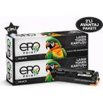 Ero Print Canon MF-744CDW Siyah Muadil Toner - 2400 Sayfalık Çipli Toner - 2'li Avantaj Paket